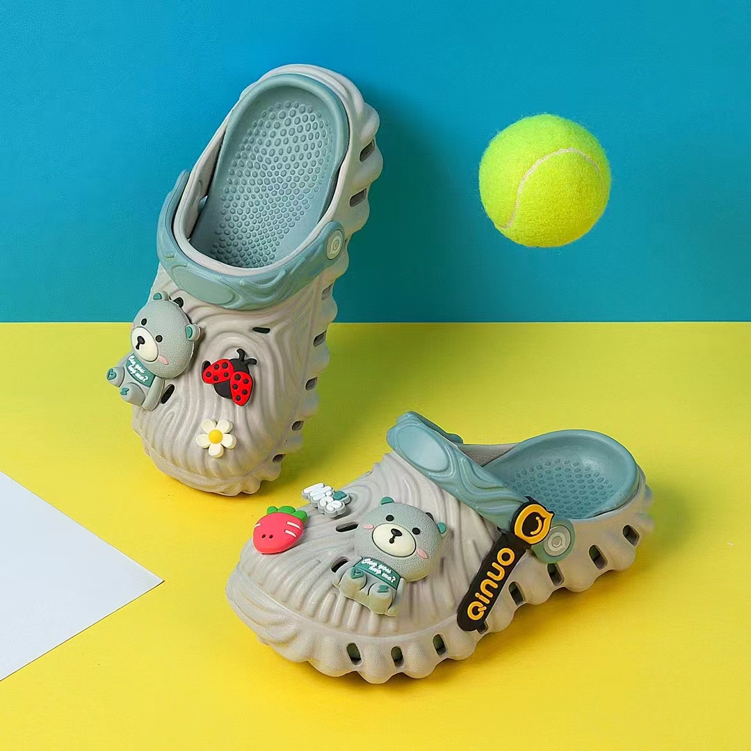 Kids Clogs with Colorful Charms - Premium Quality